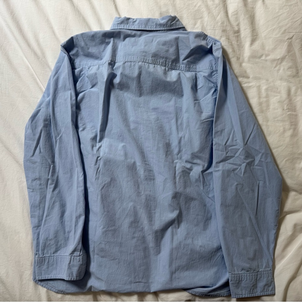 Outerknown Light Blue Button-Down Shirt - image 3